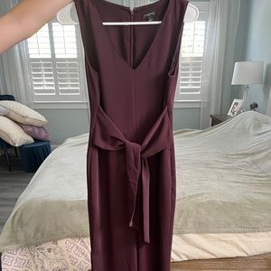 Eggplant color , wide leg, Ann Taylor jumpsuit